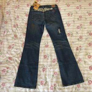 Y2K funky NWT Hint bootcut jeans